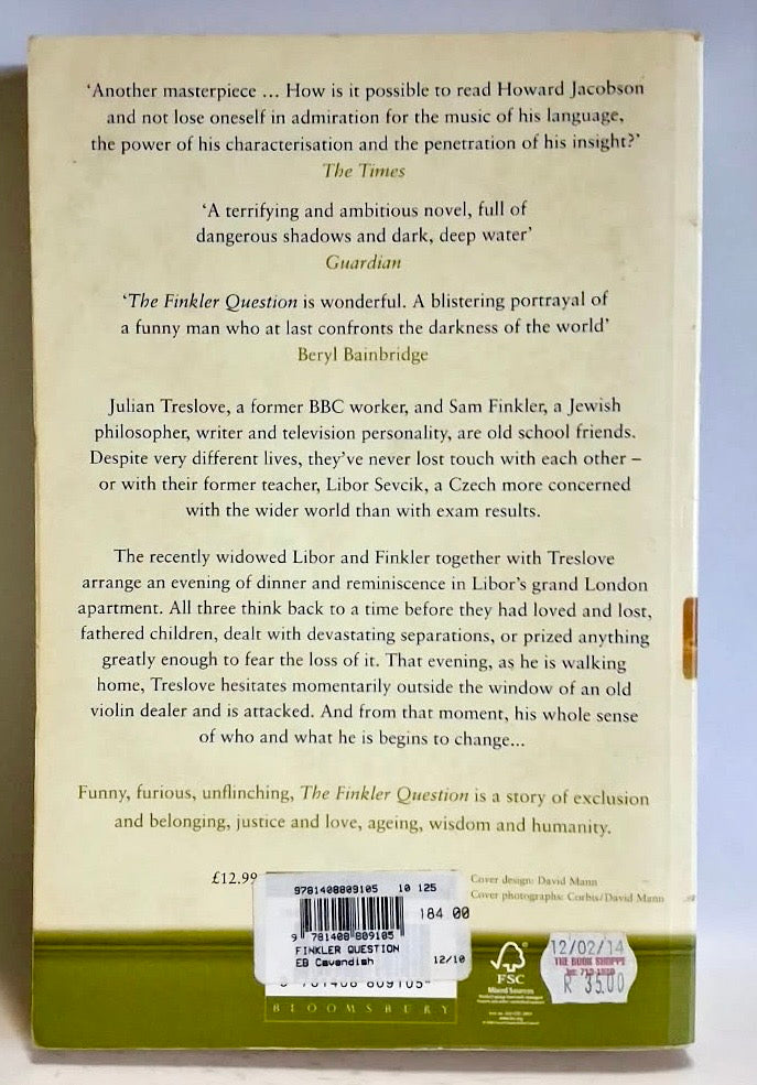 Jacobson, Howard - THE FINKLER QUESTION