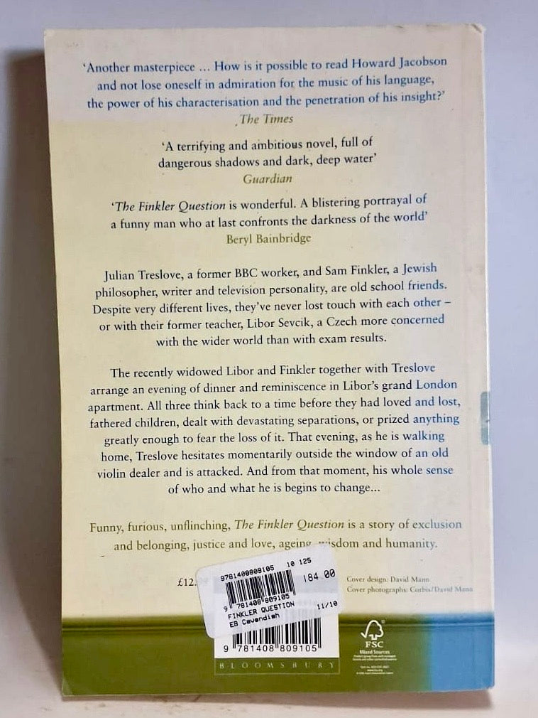 Jacobson, Howard - THE FINKLER QUESTION