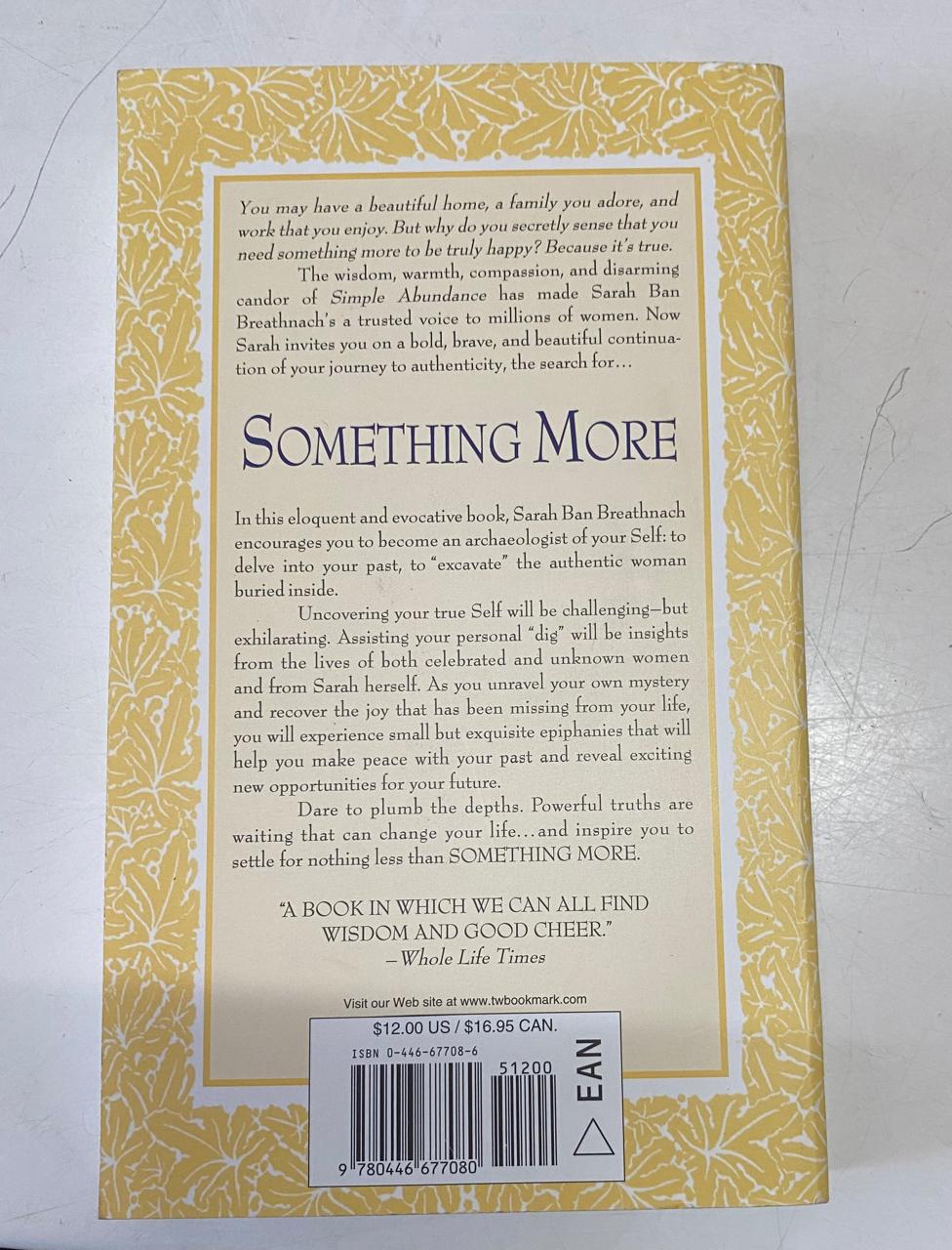 Ban Breathnach, Sarah - SOMETHING MORE: EXCAVATING YOUR AUTHENTIC SELF