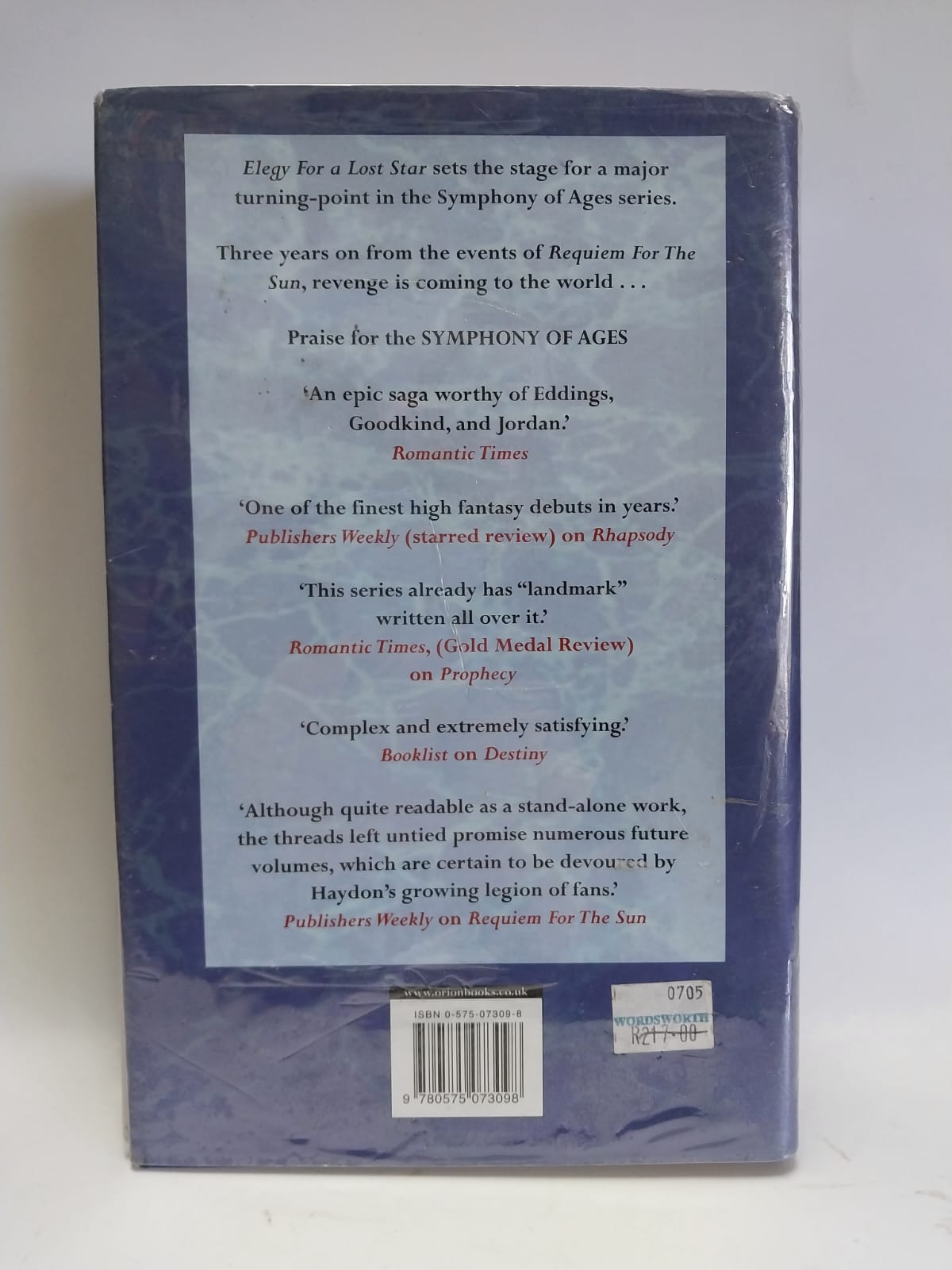 Haydon, Elizabeth - ELEGY FOR A LOST STAR