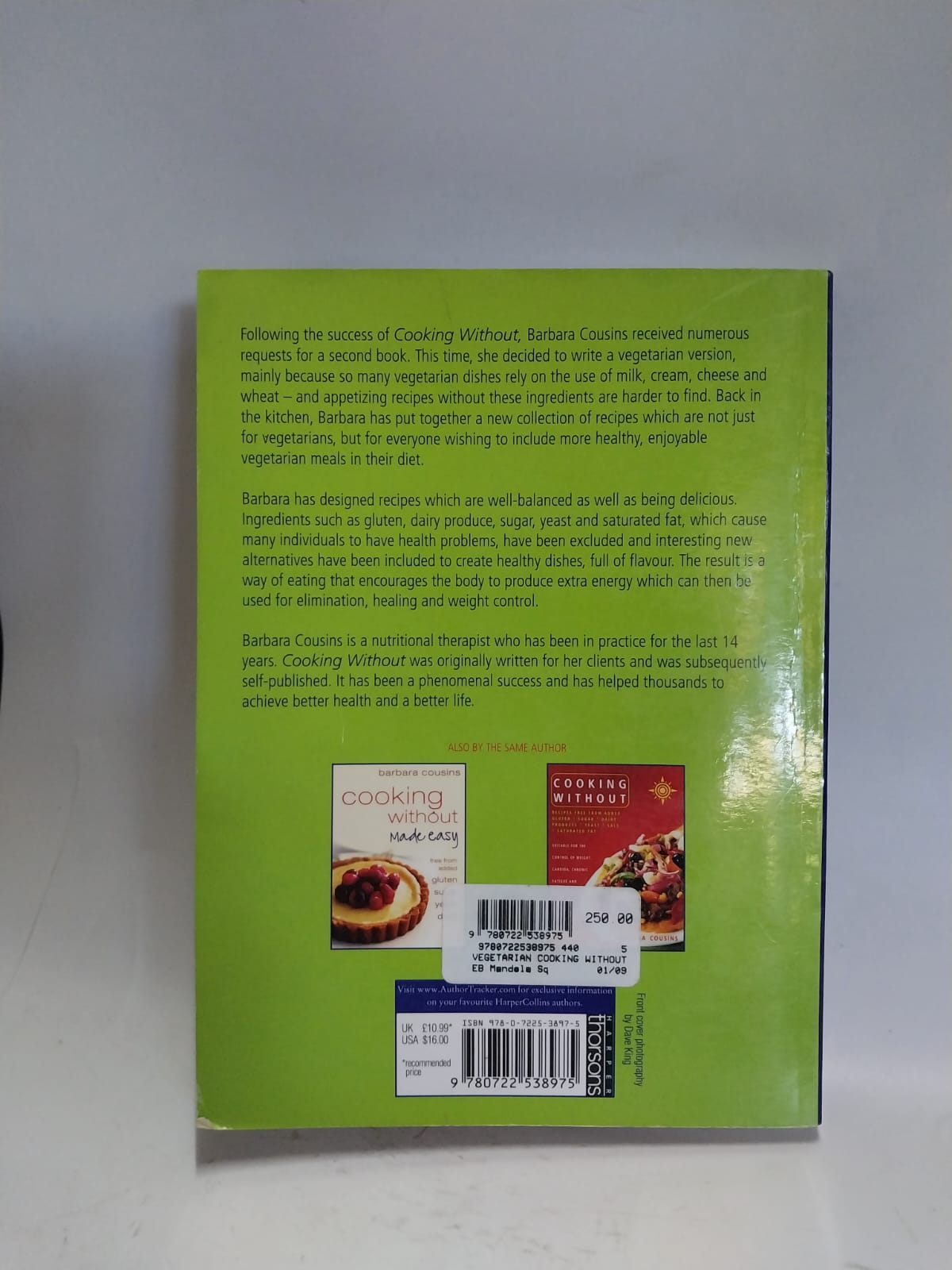 Cousins, Barbara - VEGETARIAN COOKING WITHOUT