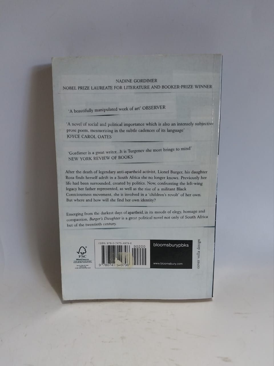 Gordimer, Nadine - BURGER'S DAUGHTER