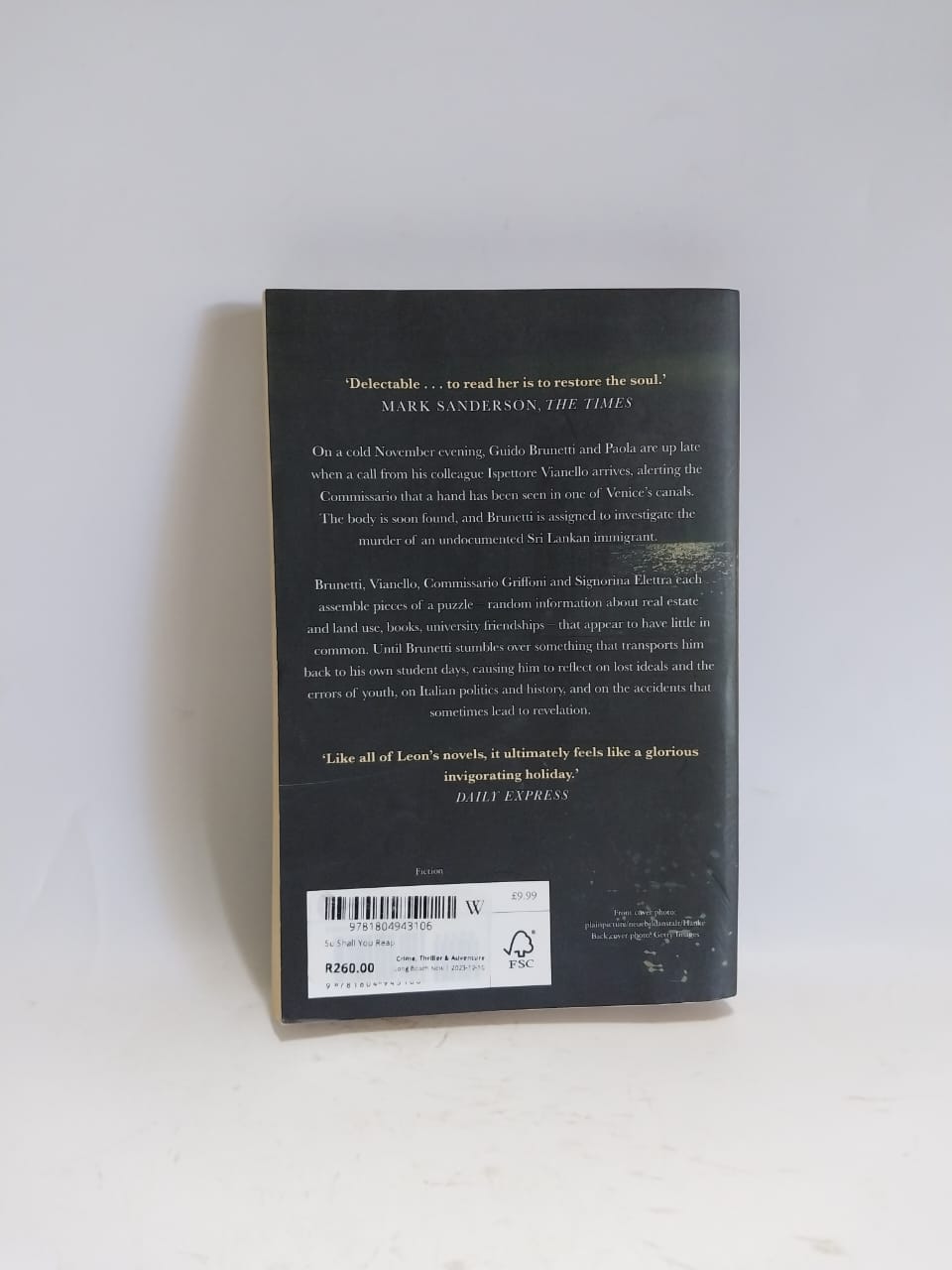 Leon, Donna - SO SHALL YOU REAP