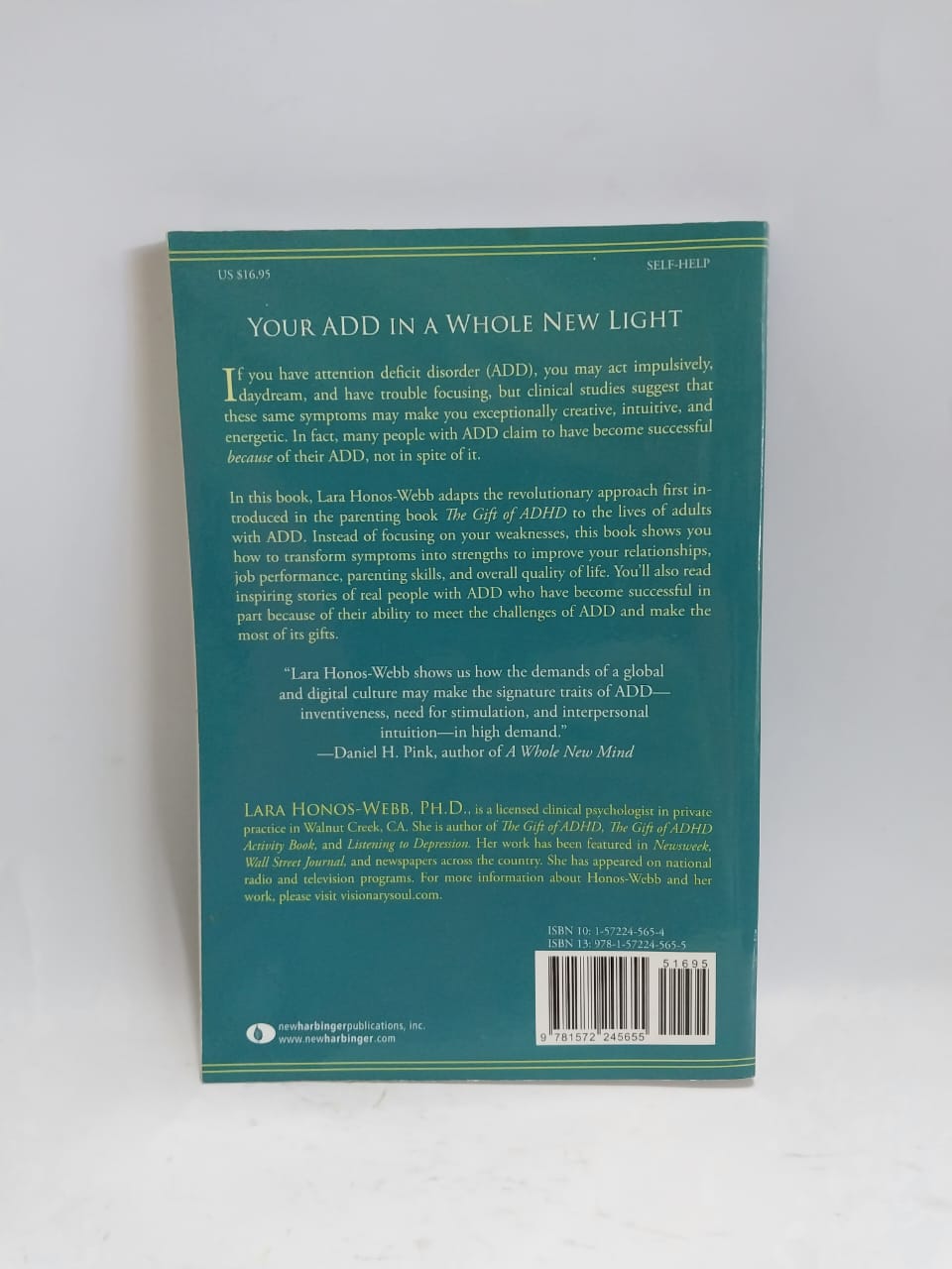 Honos-Webb, Lara - THE GIFT OF ADULT ADD