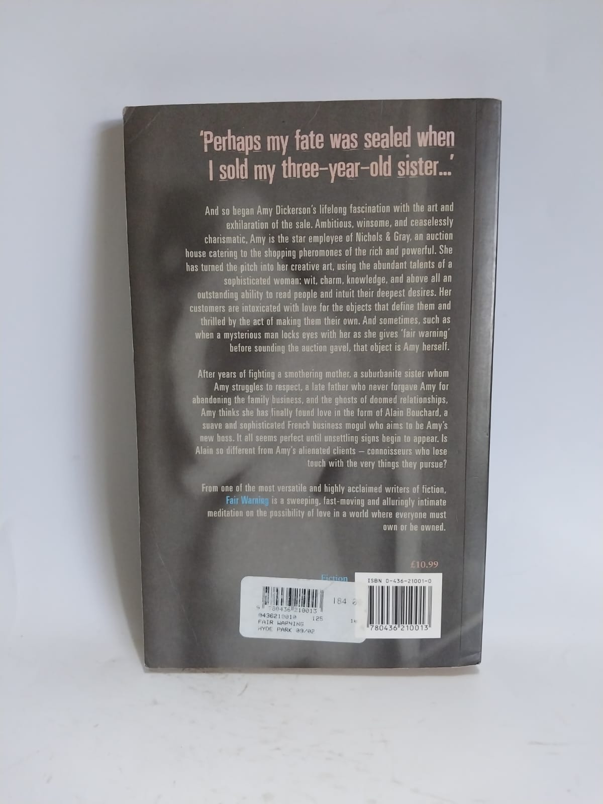 Olen Butler, Robert - FAIR WARNING