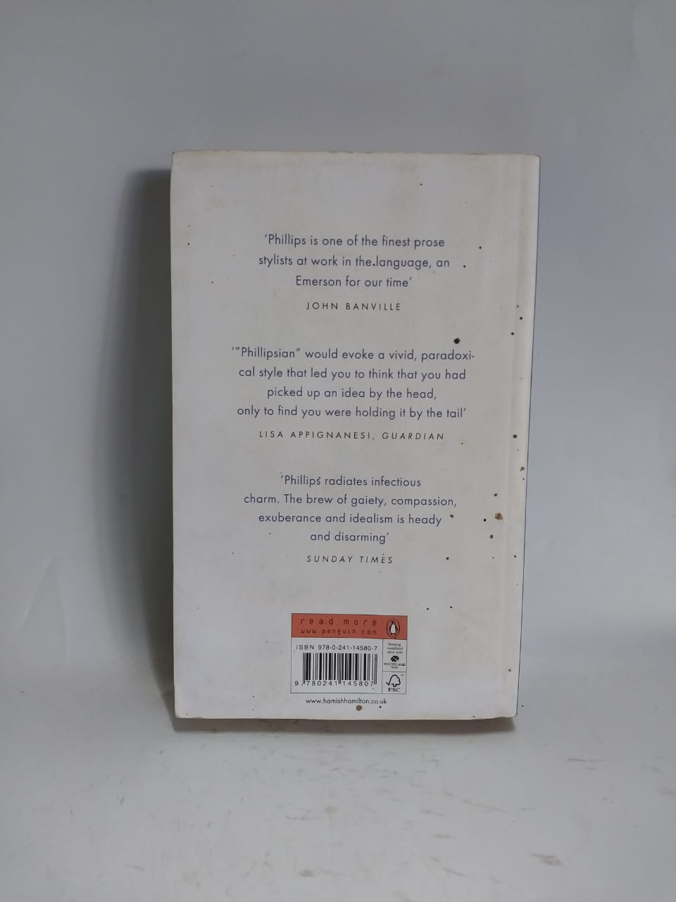 Phillips, Adam - ONE WAY AND ANOTHER