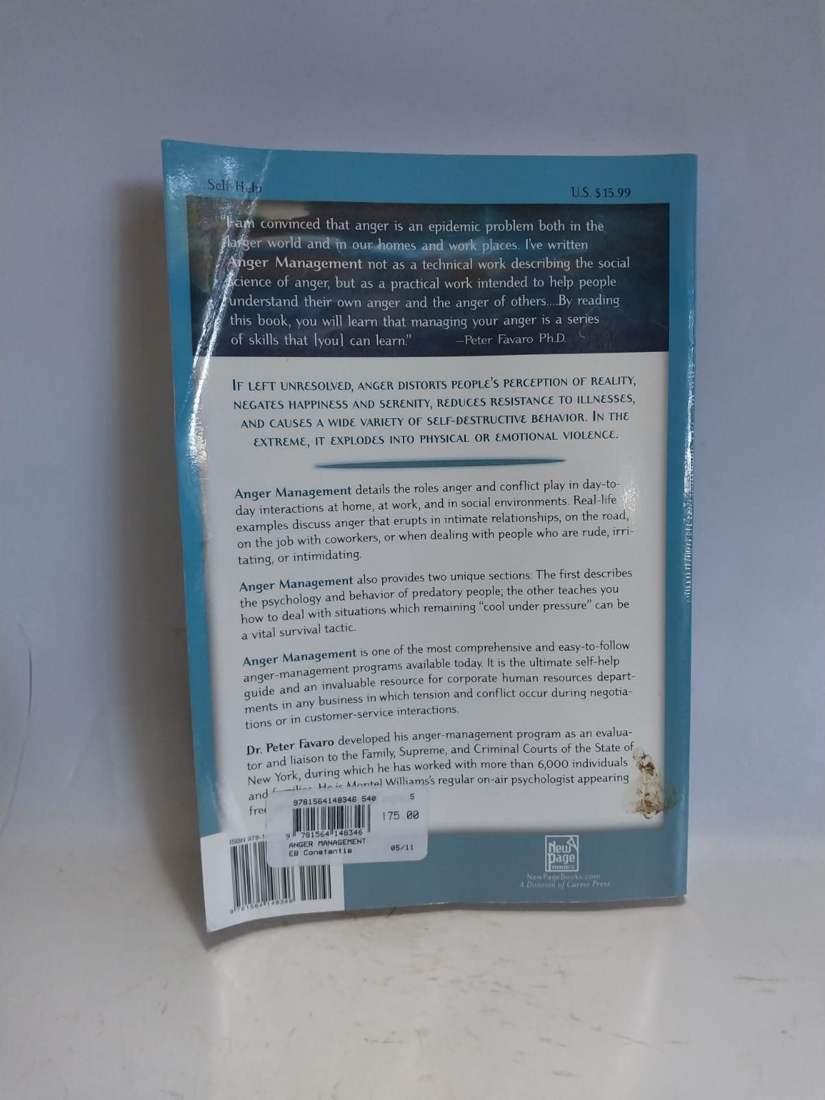 Favaro, Peter - ANGER MANAGEMENT