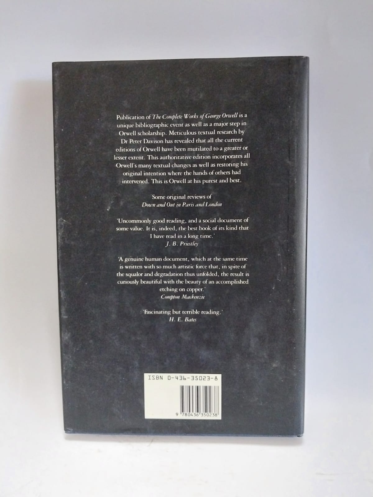 Orwell, George - DOWN AND OUT IN PARIS AND LONDON