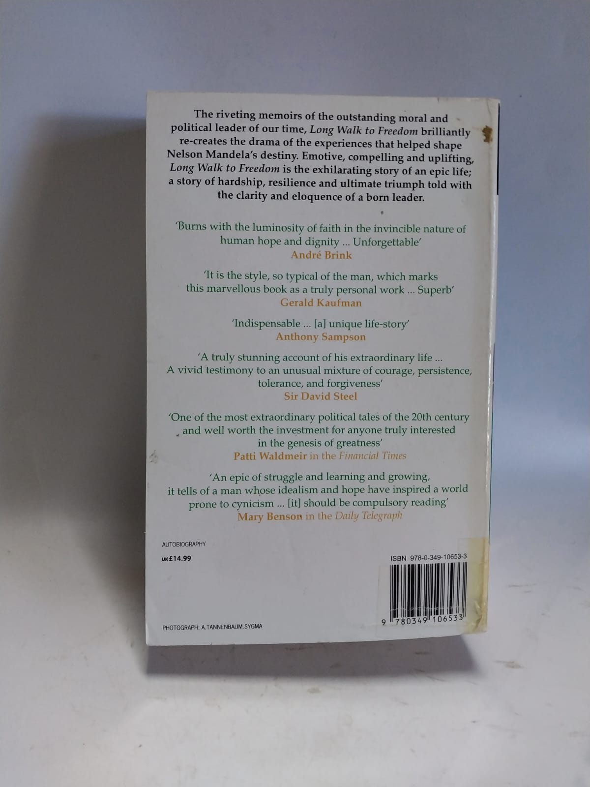 Mandela, Nelson - LONG WALK TO FREEDOM