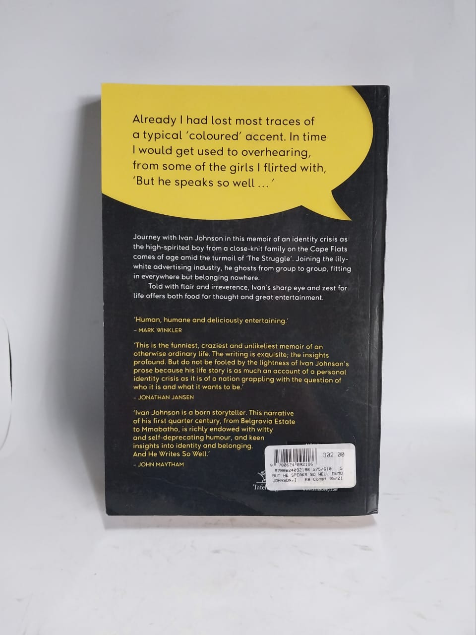 Johnson, Ivan - BUT HE SPEAKS SO WELL