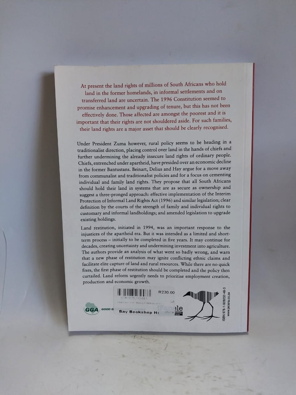 Beinhart, William - RIGHTS TO LAND
