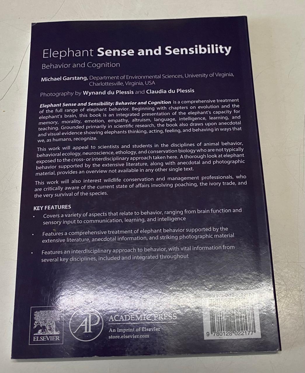 Garstang, Michael - ELEPHANT SENSE AND SENSIBILITY
