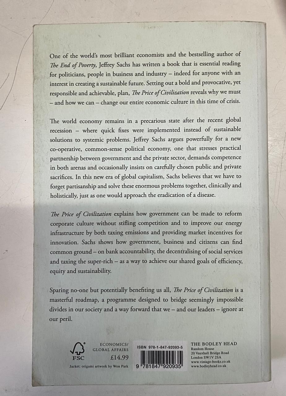 Sachs, Jeffrey - THE PRICE OF CIVILIZATION