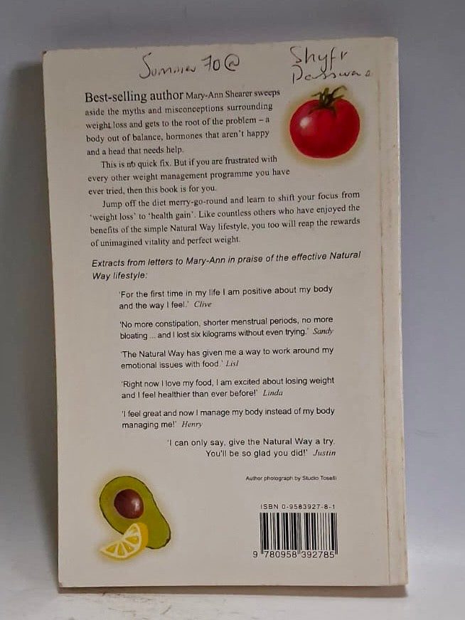 Shearer, Mary-Ann - PERFECT WEIGHT:THE NATURAL WAY