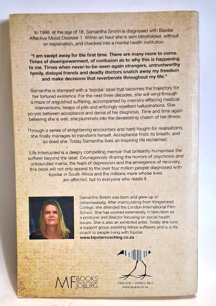 Smirin, Samantha - LIFE INTERRUPTED: A BIPOLAR MEMOIR