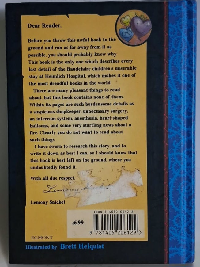 Snicket, Lemony - A SERIES OF UNFORTUNATE EVENTS: THE HOSTILE HOSPITAL