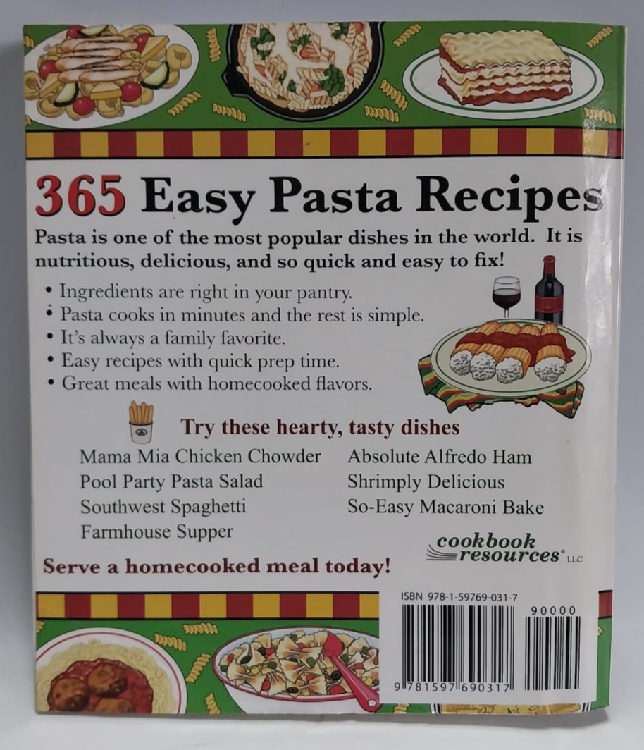 Easy Meals - 365 EASY PASTA RECIPES