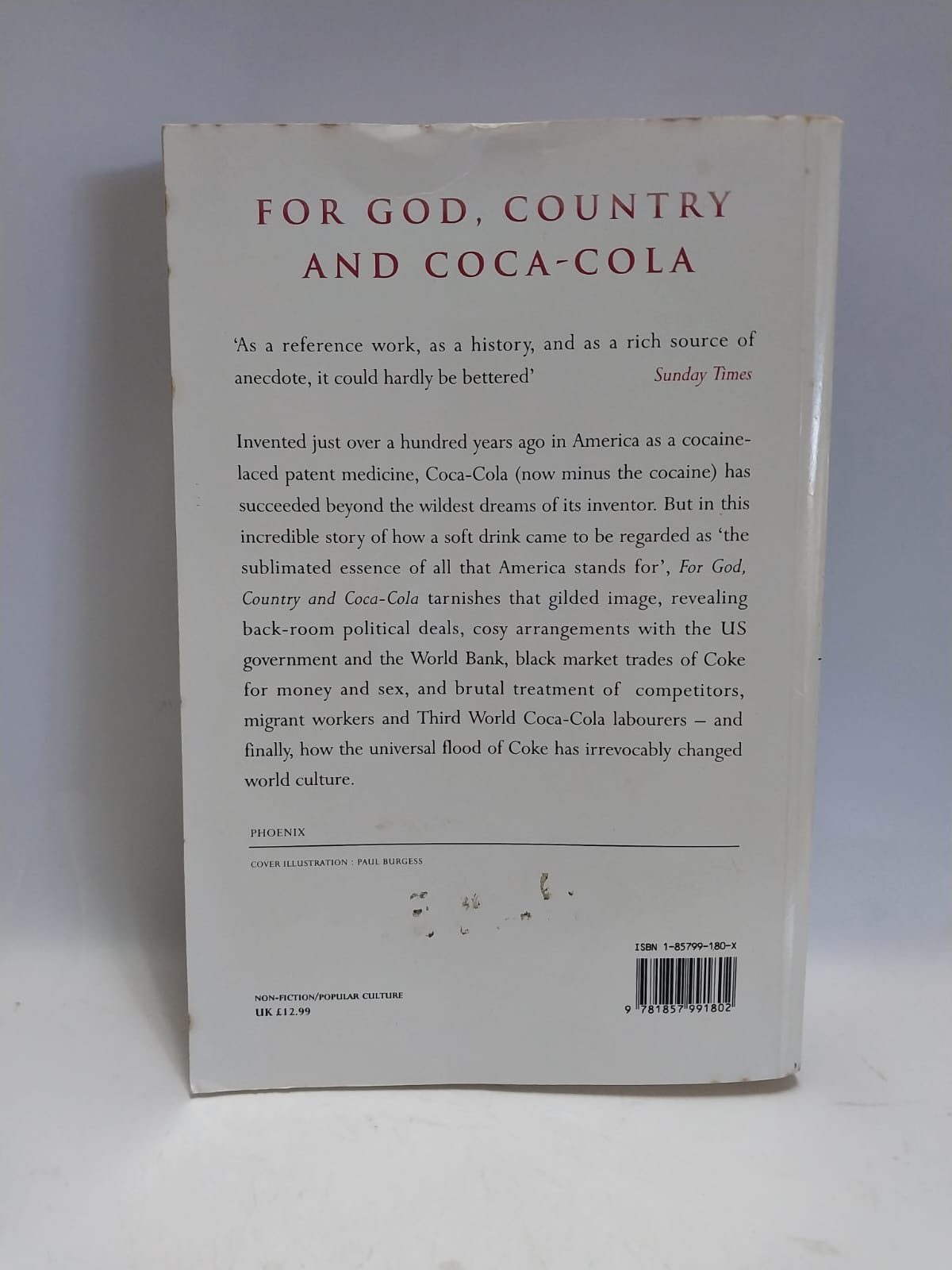 Pendergrassi, Mark - FOR GOD, COUNTRY AND COCA-COLA