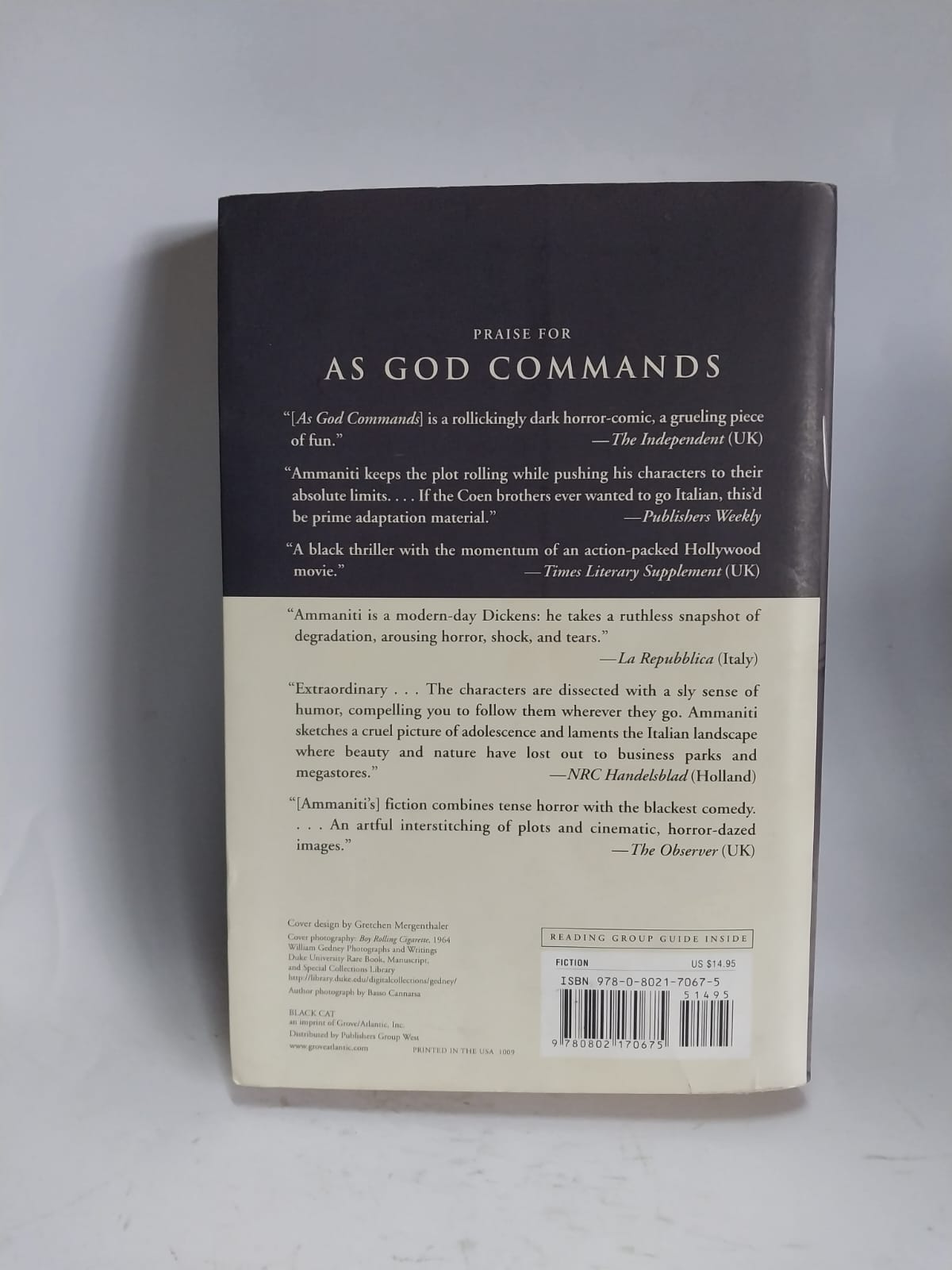 Ammaniti, Niccolo - AS GOD COMMANDS