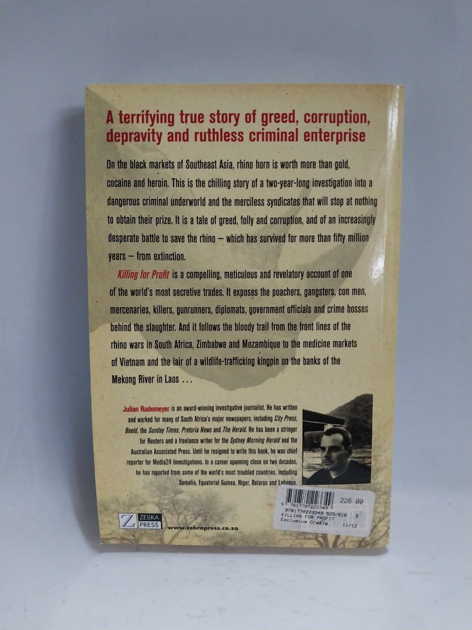 Rademeyer, Julian - KILLING FOR PROFIT