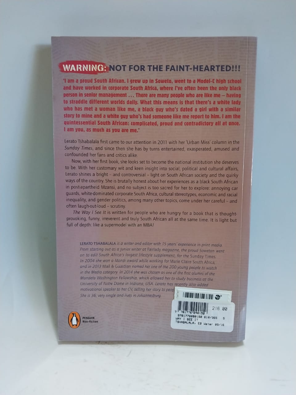Tshabalala, Lerato - THE WAY I SEE IT