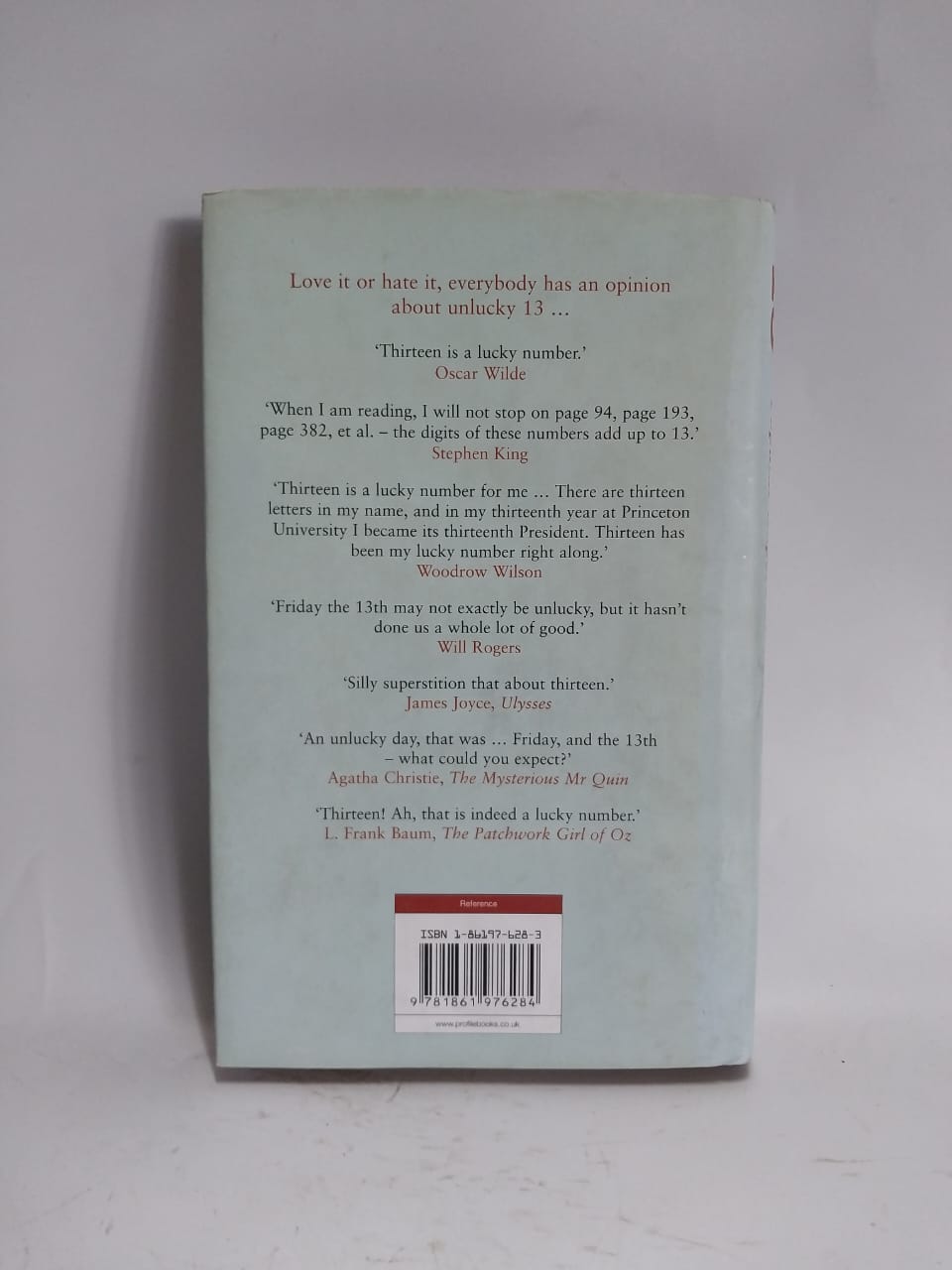 Lachenmeyer, Nathaniel - 13: THE WORLD'S MOST POPULAR SUPERSTITION
