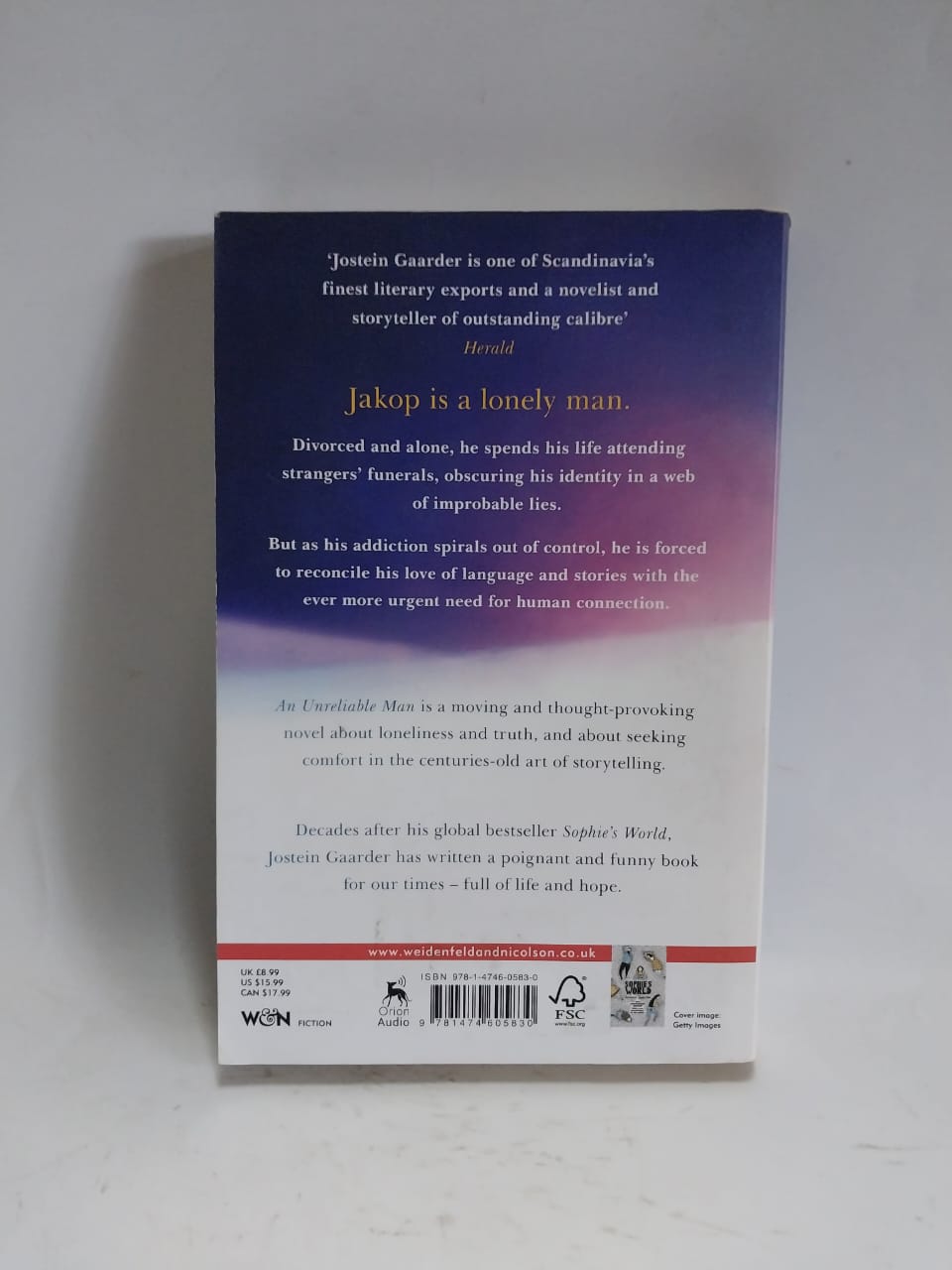 Gaarder, Jostein - AN UNRELIABLE MAN