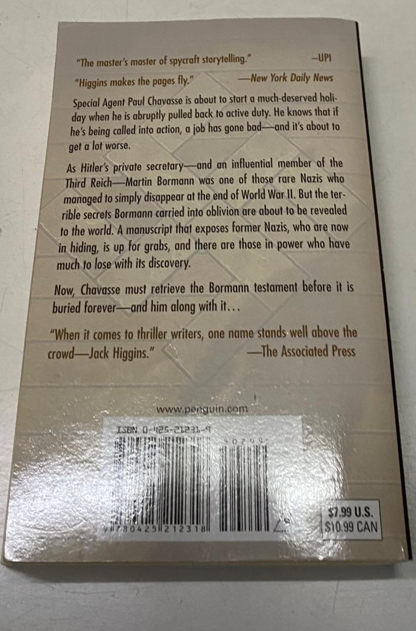 Higgins, Jack - THE BORMANN TESTAMENT