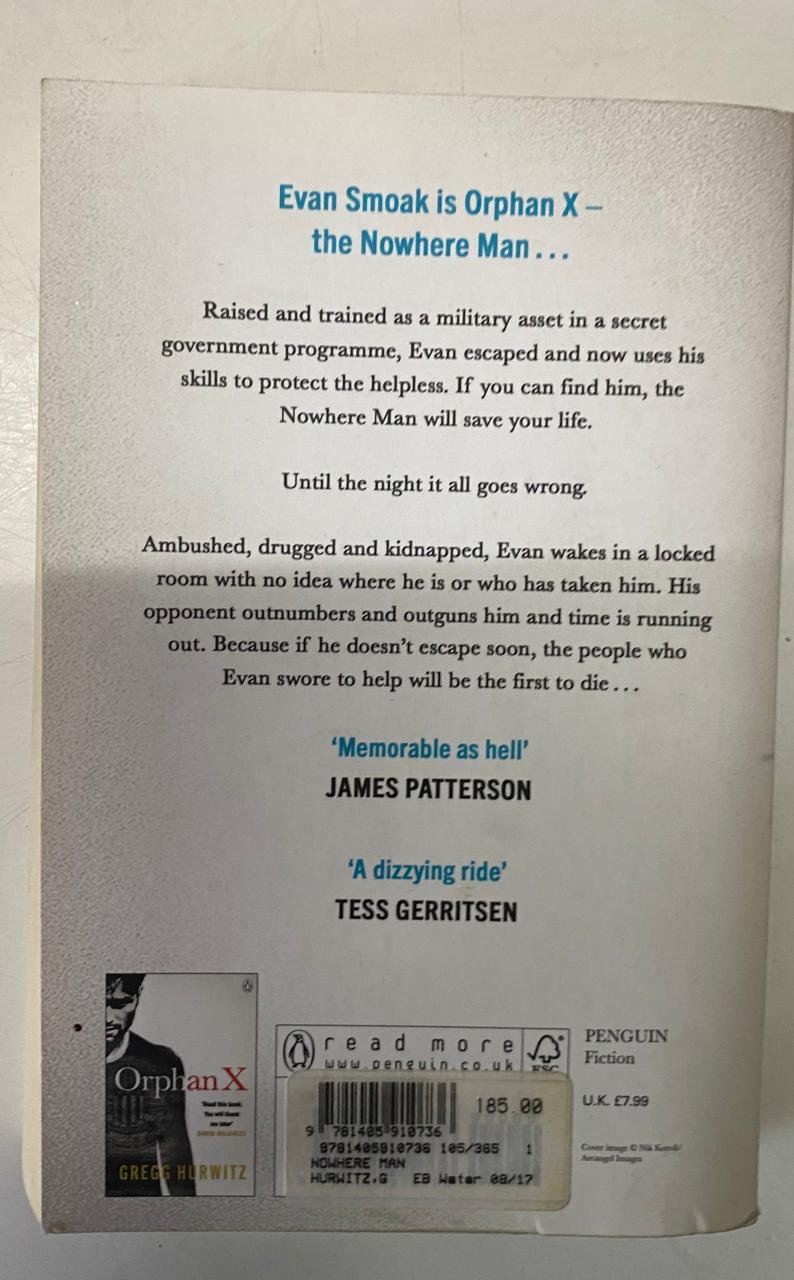 Hurwitz, Gregg - THE NOWHERE MAN