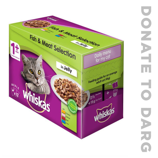 WHISKAS ADULT POUCH MULTI-PACK (12 X 85G)